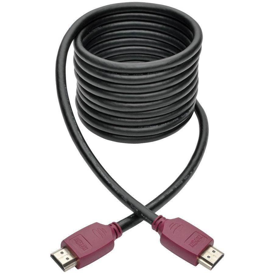 Tripp Lite P569-010-Cert 4K Hdmi Cable With Ethernet (M/M) - 4K 60 Hz, Gripping Connectors, 10 Ft.