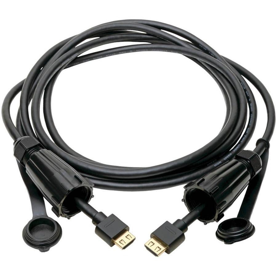 Tripp Lite P569-012-Ind2 High-Speed Hdmi Cable (M/M) - 4K 60 Hz, Hdr, Industrial, Ip68, Hooded Connectors, Black, 12 Ft.