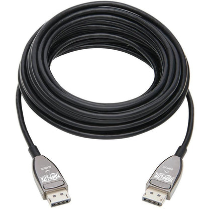 Tripp Lite P580F3-15M-8K6 Displayport Active Optical Cable (Aoc) - Uhd 8K 60 Hz, Hdr, Cl3 Rated, Black, 15 M (49 Ft.)