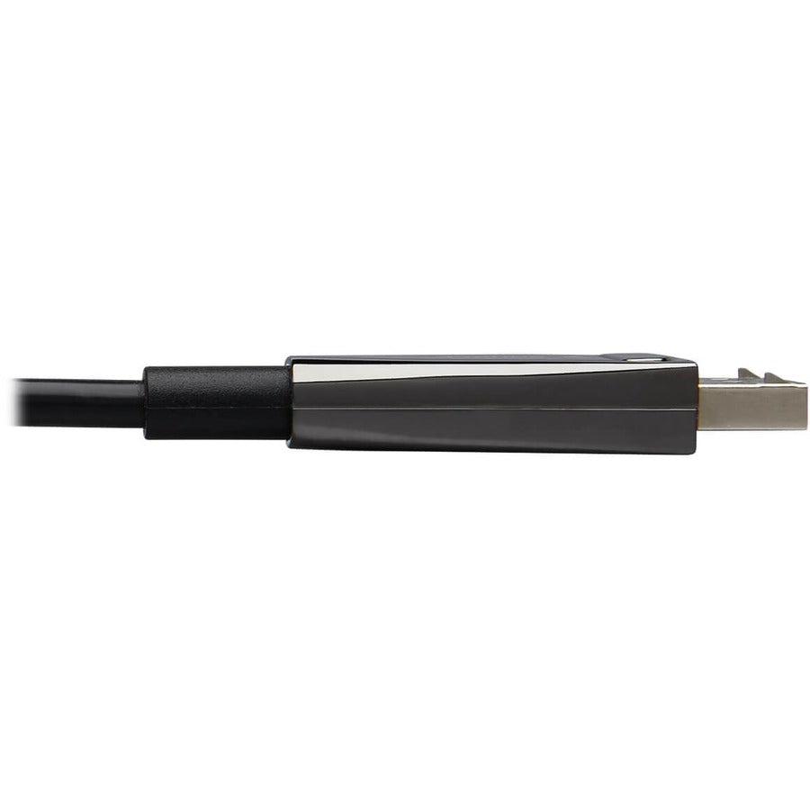 Tripp Lite P580F3-25M-8K6 Displayport Active Optical Cable (Aoc) - Uhd 8K 60 Hz, Hdr, Cl3 Rated, Black, 25 M (82 Ft.)
