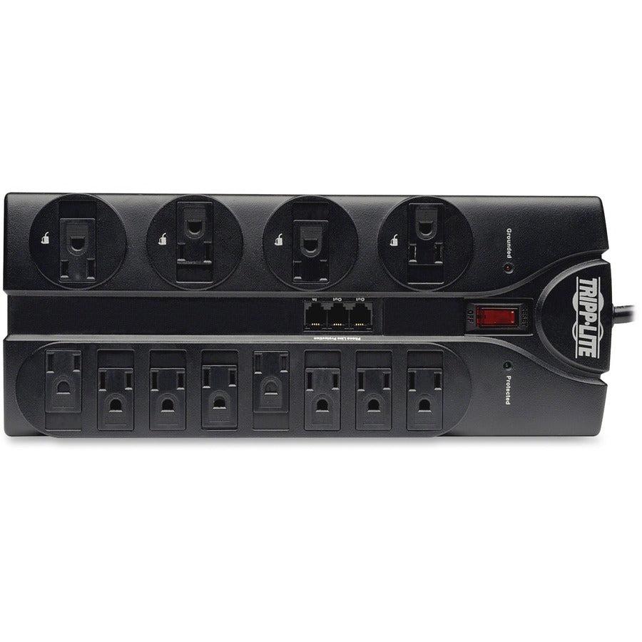 Tripp Lite Protect It! 12-Outlet Surge Protector, 8-Ft. Cord, 2160 Joules, Tel/Modem Protection