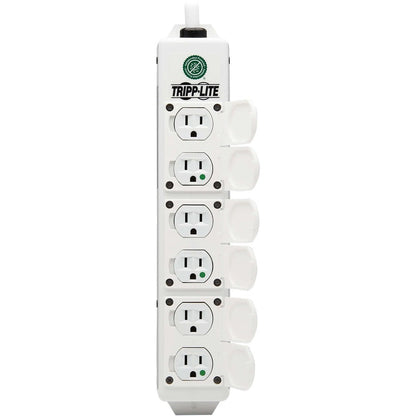 Tripp Lite Safe-It Ul 2930 Medical-Grade Power Strip For Patient Care Vicinity, 6 Hospital-Grade Outlets, Safety Covers, Antimicrobial, 6 Ft. Cord, Dual Ground