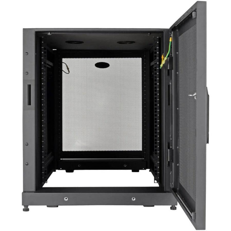 Tripp Lite Sr14Ubdp 14U Smartrack Extra Deep Small Server Rack Enclosure, Doors & Side Panels Included