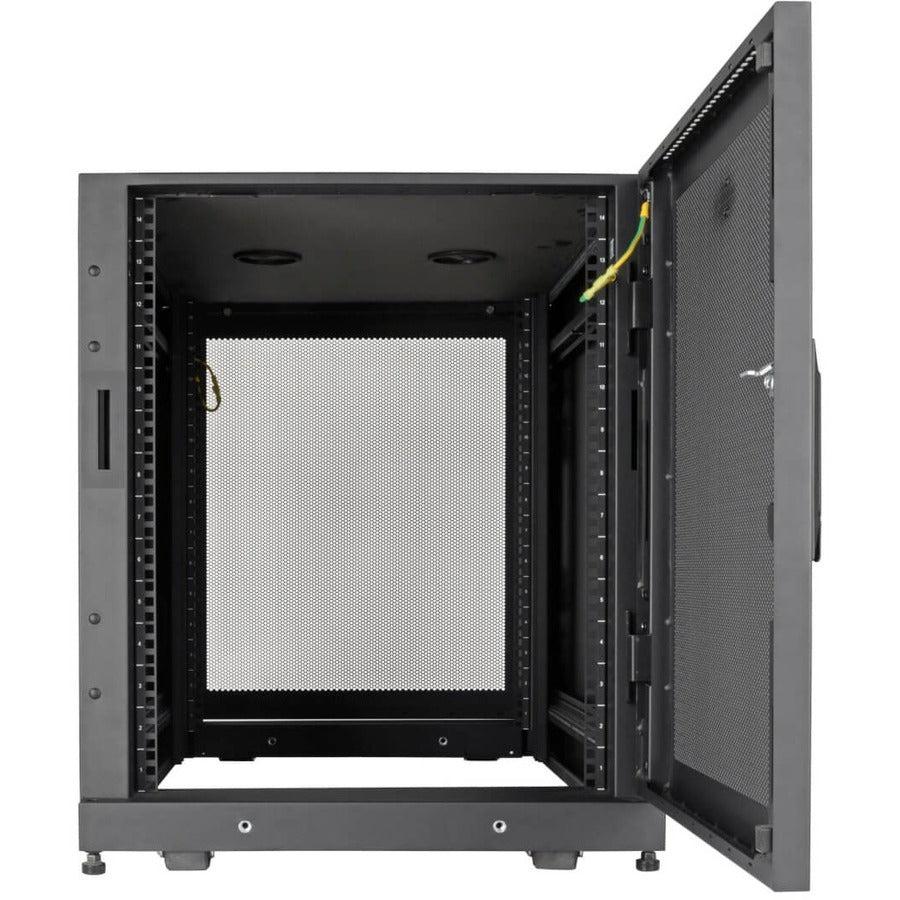 Tripp Lite Sr14Ubdp 14U Smartrack Extra Deep Small Server Rack Enclosure, Doors & Side Panels Included