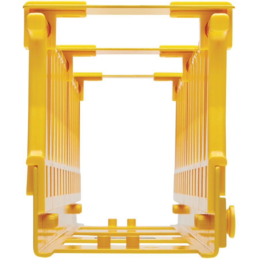 Tripp Lite Srcablevrt3Fc High-Capacity Vertical Cable Manager - Double Finger Duct, Yellow, 6 Ft. (1.8 M)