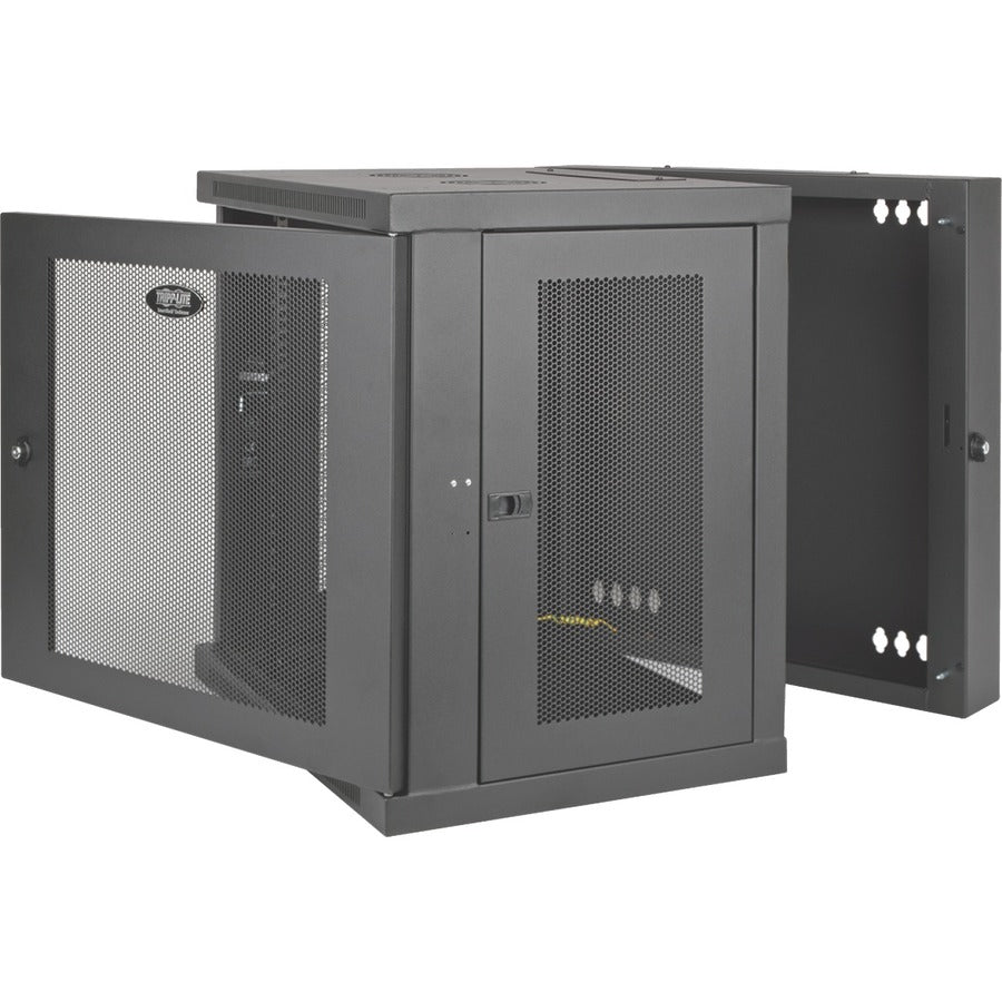 Tripp Lite Srw10Us Smartrack 10U Low-Profile Switch-Depth Wall-Mount Small Rack Enclosure, Hinged Back