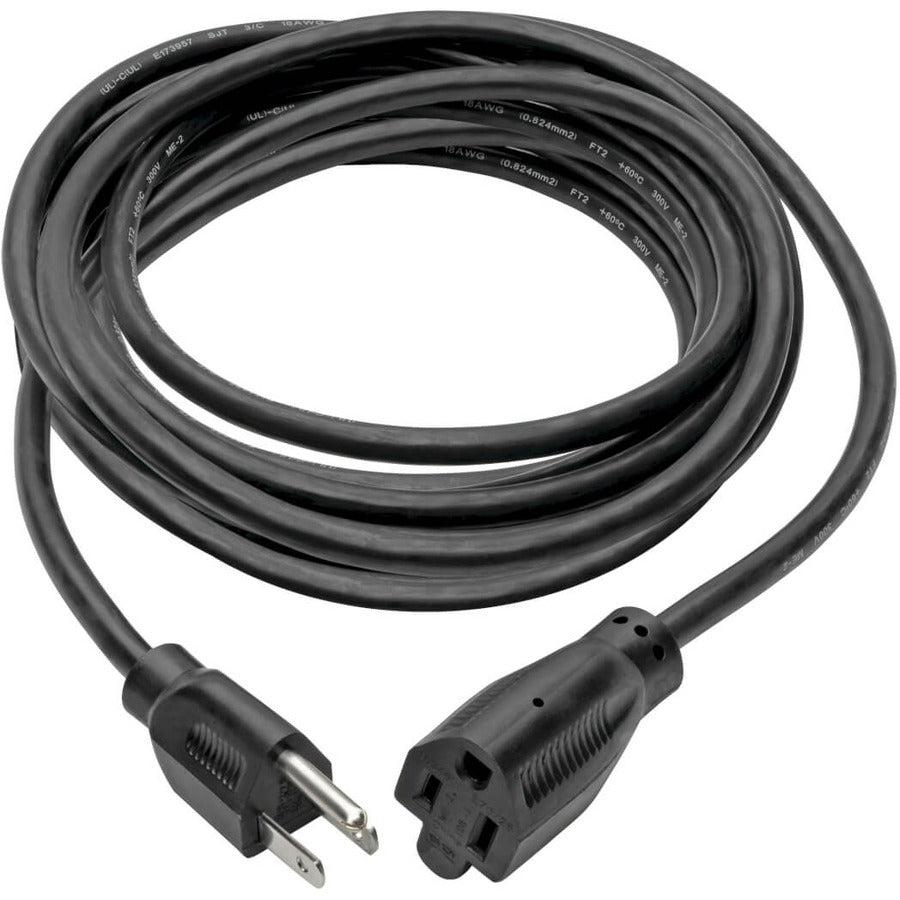 Tripp Lite Standard Power Extension Cord, 10A, 18Awg (Nema 5-15P To Nema 5-15R), 25-Ft.