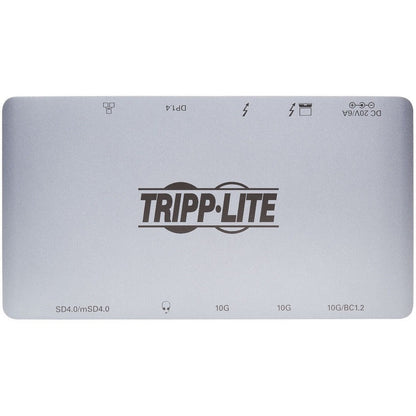 Tripp Lite Thunderbolt 3 Dock W Usb-C Compatibility, Dual Display - 8K Displayport, Usb 3.2 Gen 2 10G, Usb-A/C Hub, Memory Card, Gbe, 60W Pd Charging