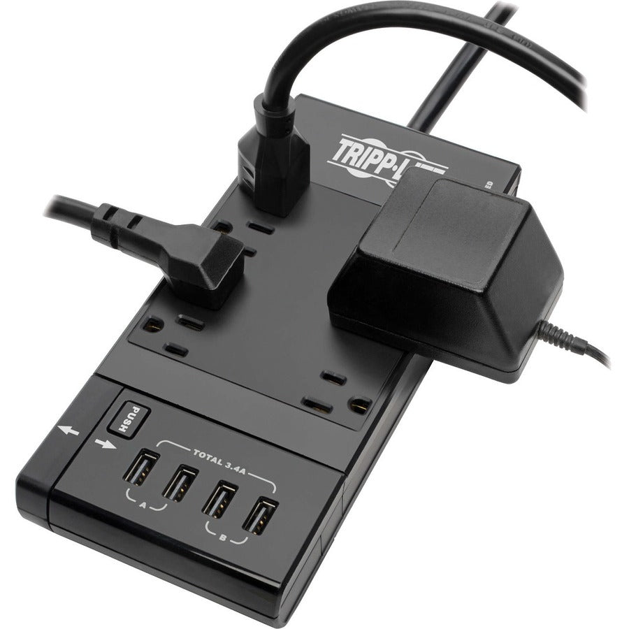 Tripp Lite Tlp68Ubam Surge Protector Black 6 Ac Outlet(S) 120 V 2.44 M