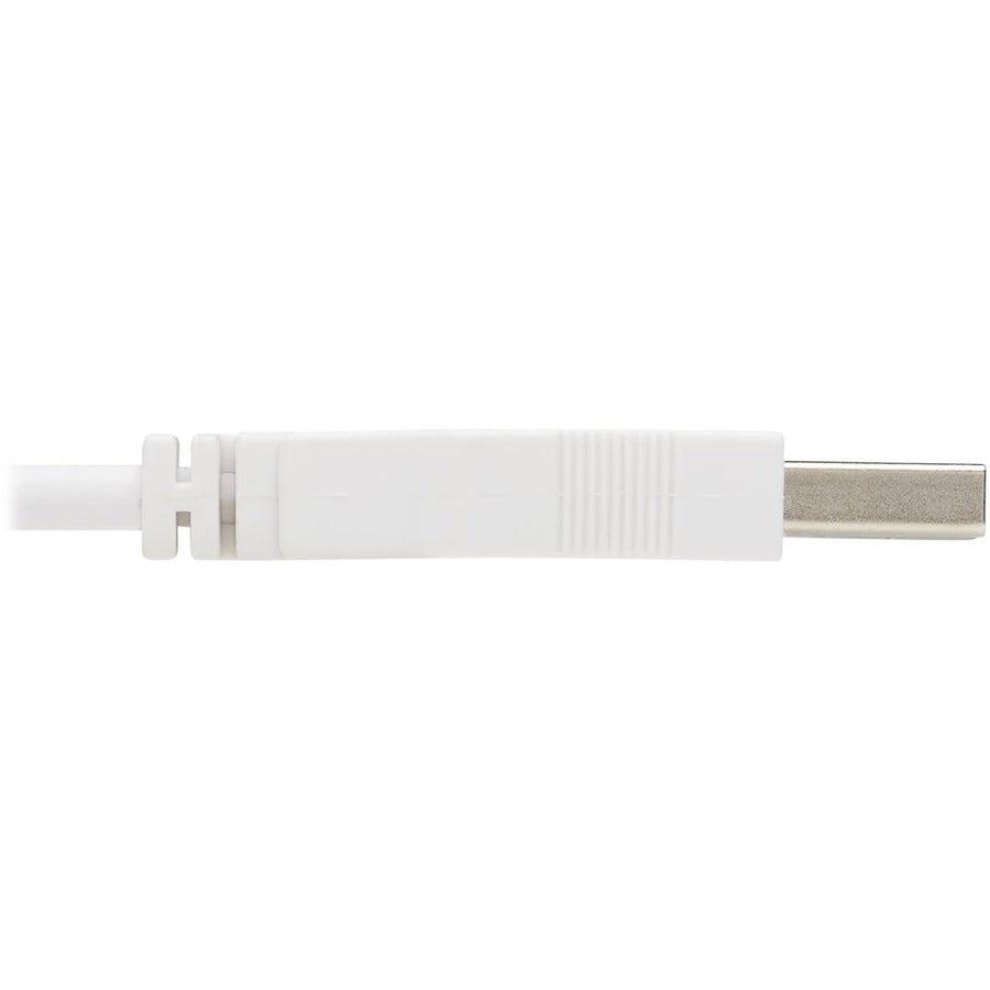 Tripp Lite U050Ab-003-Wh Safe-It Usb-A To Usb Micro-B Antibacterial Cable (M/M), Usb 2.0, White, 3-Ft. (0.91 M)