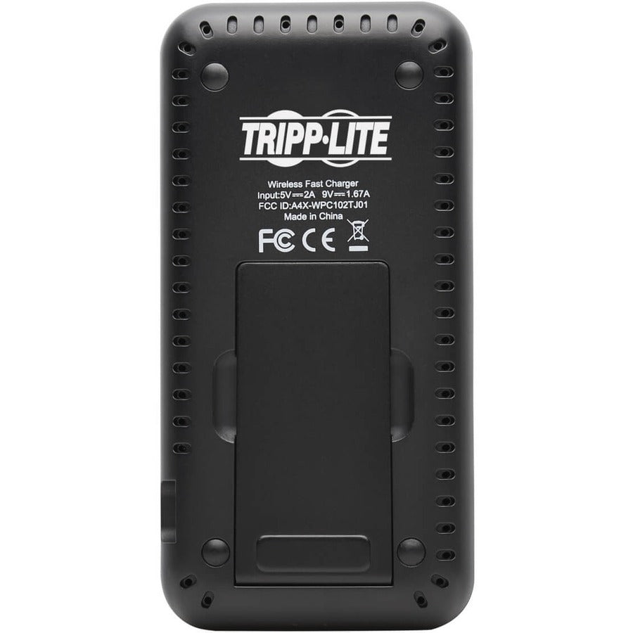 Tripp Lite U280-Q01St-Bk Wireless Charging Stand - 10W Fast Charging, Apple And Samsung Compatible, Black