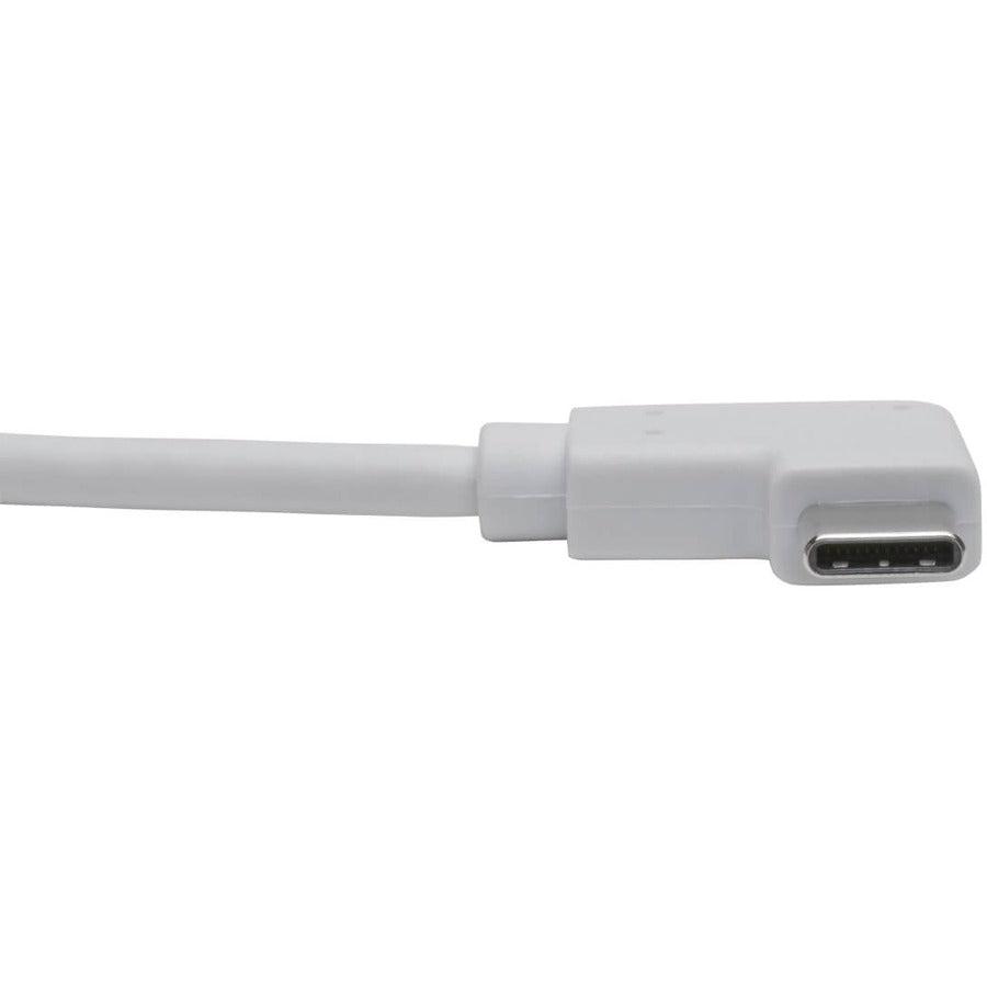 Tripp Lite U444-06N-Vga-Ra Usb-C To Vga Adapter With Alternate Mode - Dp 1.2, Right-Angle Usb-C