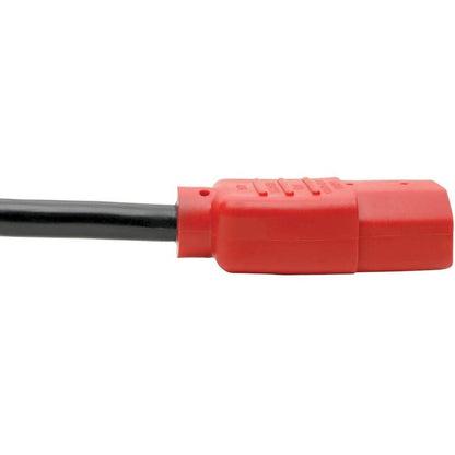 Tripp Lite Universal Computer Power Cord Lead Cable, 10A, 18Awg (Nema 5-15P To Iec-320-C13 With Red Plugs), 1.22 M (4-Ft.)