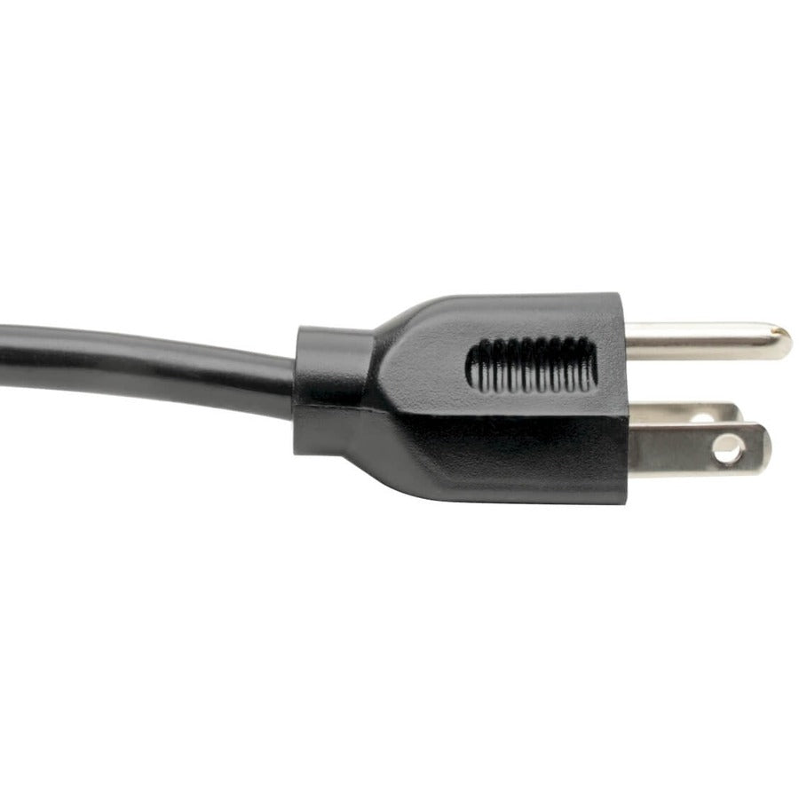 Tripp Lite Universal Computer Power Cord Lead Cable, 10A, 18Awg (Nema 5-15P To Left Angle Iec-320-C13), 1.83 M (6-Ft.)