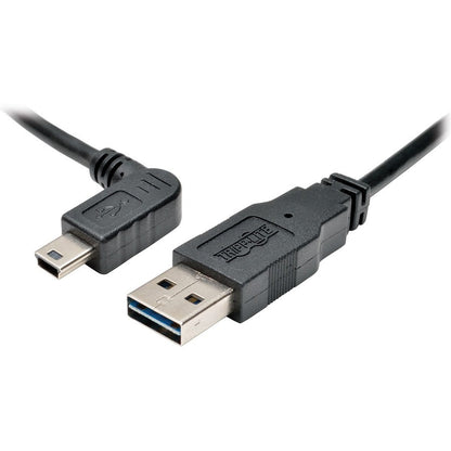 Tripp Lite Ur030-003-Lab Universal Reversible Usb 2.0 Cable (Reversible A To Left-Angle 5Pin Mini B M/M), 3 Ft. (0.91 M)