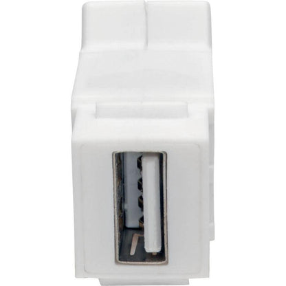 Tripp Lite Usb 2.0 All-In-One Keystone/Panel Mount Angled Coupler (F/F), White