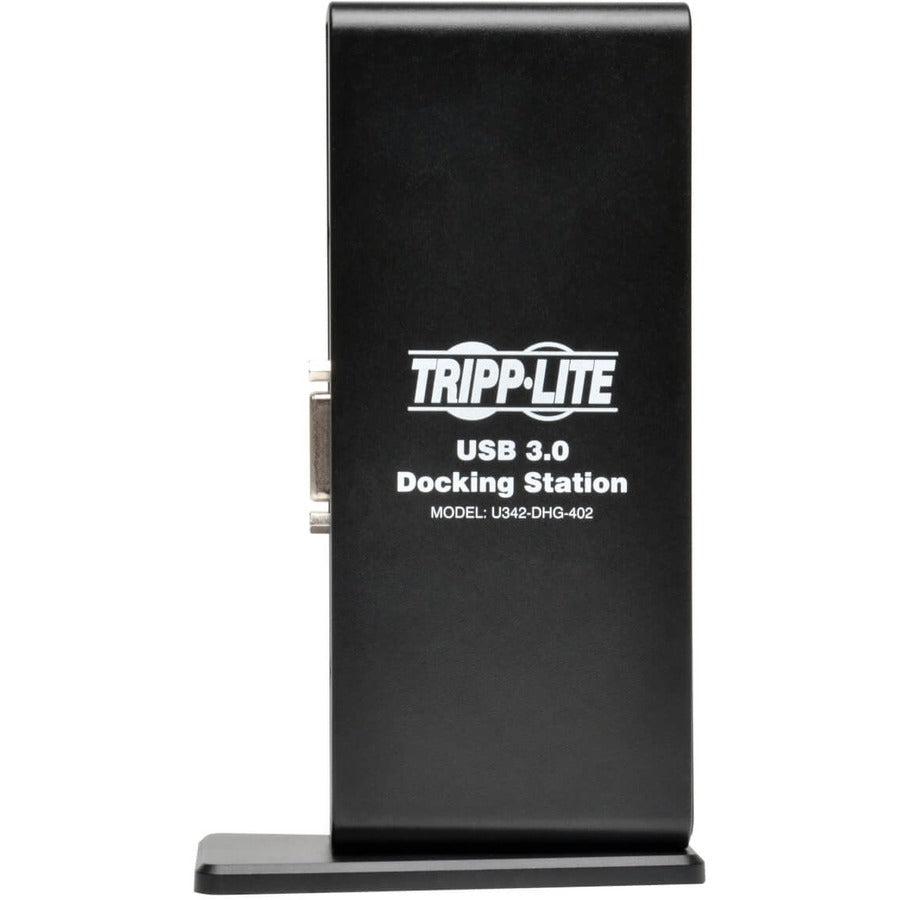 Tripp Lite Usb 3.0 Laptop Dual Head Docking Station - Hdmi And Dvi Video, Audio, Usb Hub Ports And Ethernet