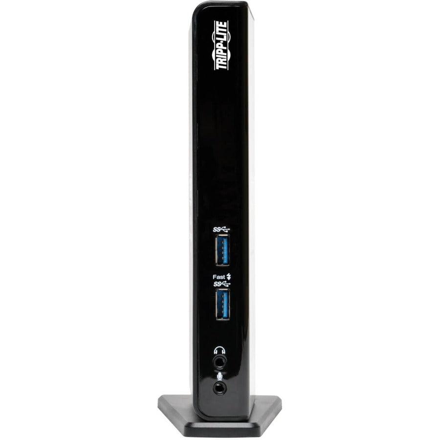 Tripp Lite Usb 3.0 Laptop Dual Head Docking Station - Hdmi And Dvi Video, Audio, Usb Hub Ports And Ethernet