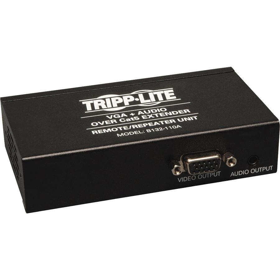 Tripp Lite Vga With Audio Over Cat5 / Cat6 Extender, Box-Style Repeater, 1920 X 1440 At 60Hz, Up To 305 M (1,000-Ft.)