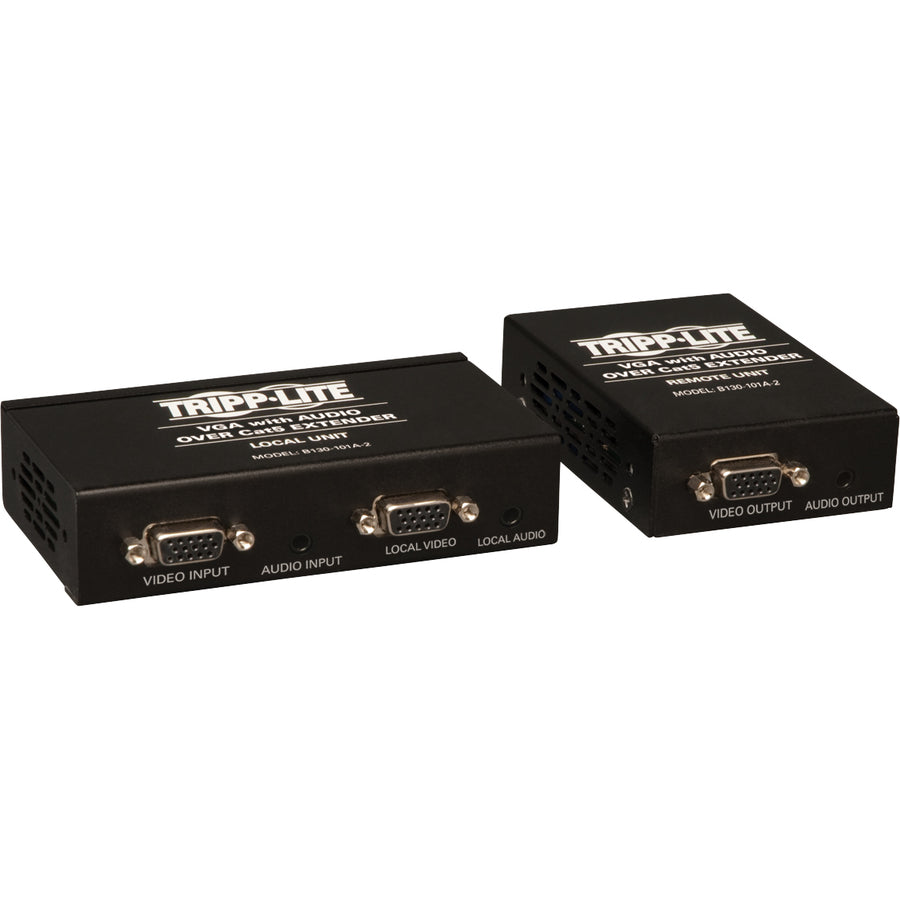 Tripp Lite Vga With Audio Over Cat5/Cat6 Extender Kit, Box-Style Transmitter & Receiver With Edid Copy, 1920X1440 At 60Hz