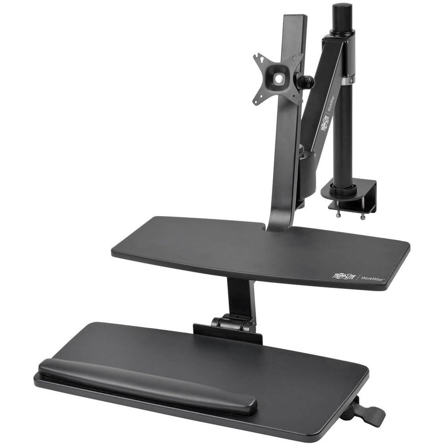Tripp Lite Wwss1327Cp Workwise Height-Adjustable Sit-Stand Workstation, Single-Monitor, Clamp-On