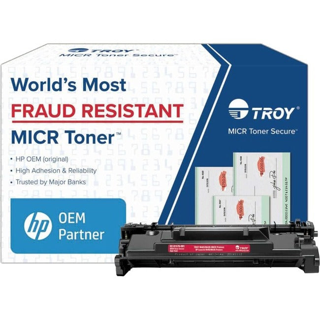 Troy Toner Secure Original Micr High Yield Laser Toner Cartridge - Alternative For Troy, Hp Cf226X - Black - 1 Pack