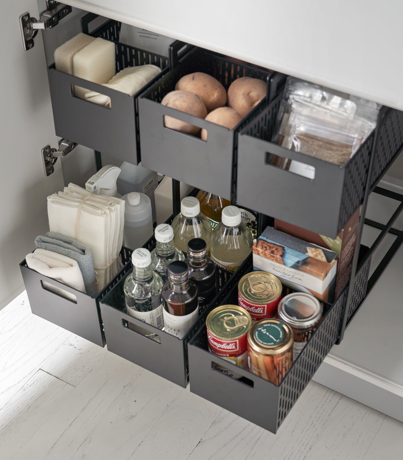 Two-Tier Cabinet Storage Basket