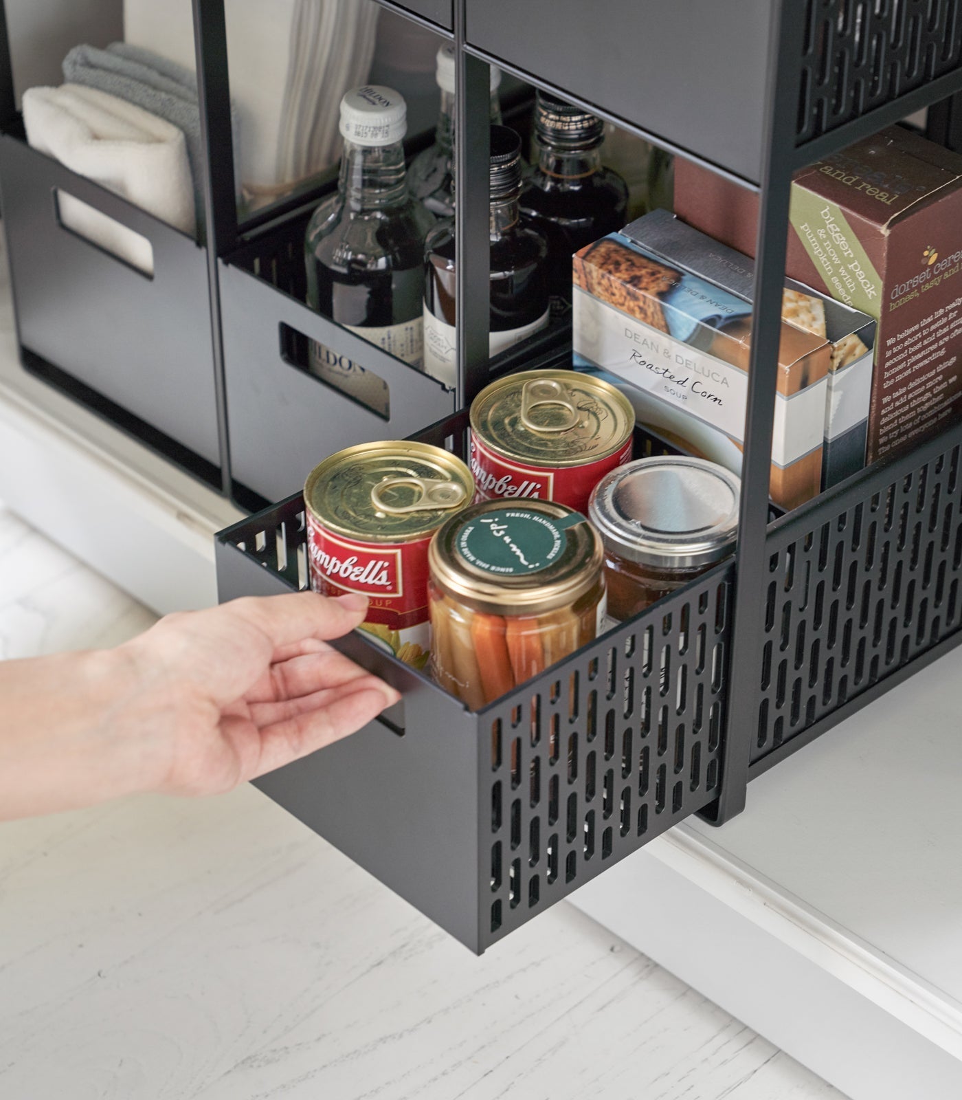 Two-Tier Cabinet Storage Basket