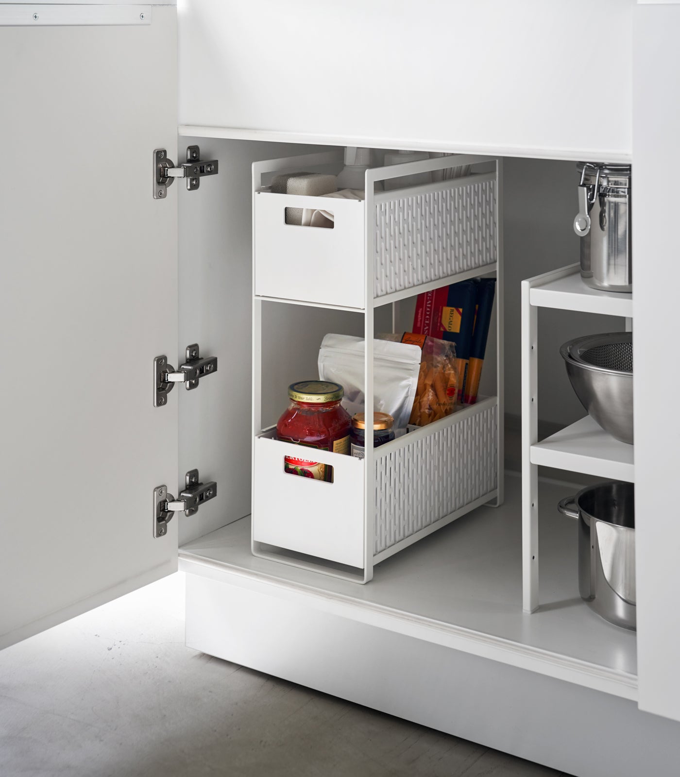 Two-Tier Cabinet Storage Basket