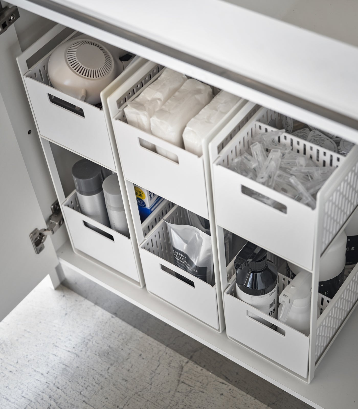 Two-Tier Cabinet Storage Basket