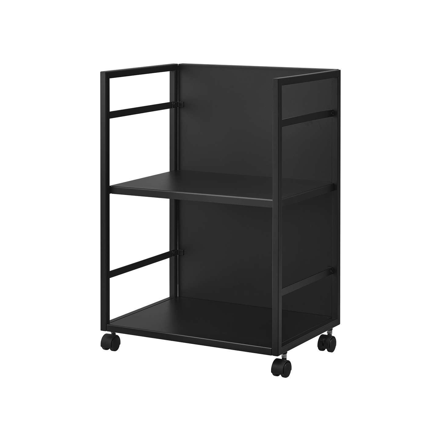 Two-Tier Hideaway Storage Cart (24" H) - Steel