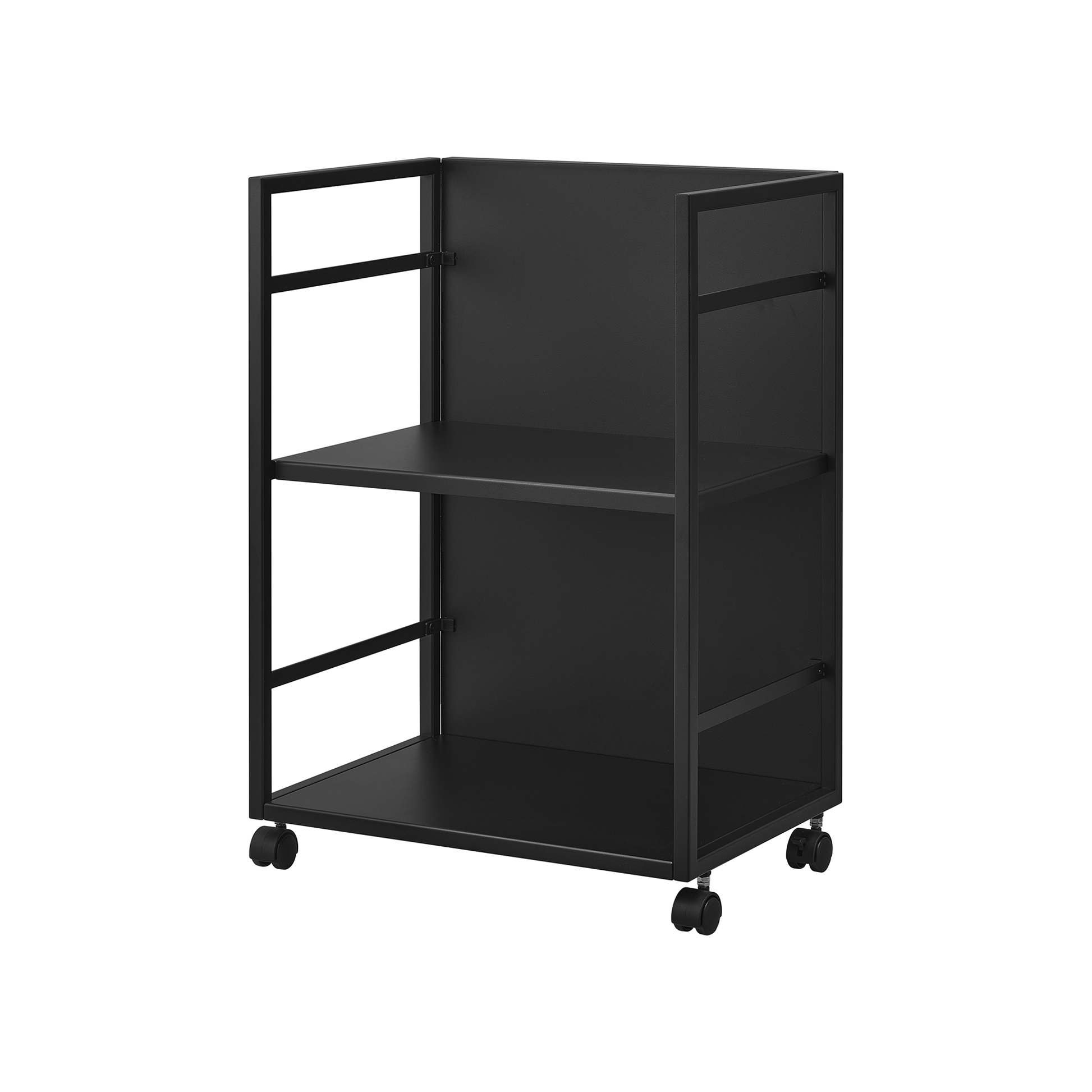 Two-Tier Hideaway Storage Cart (24" H) - Steel