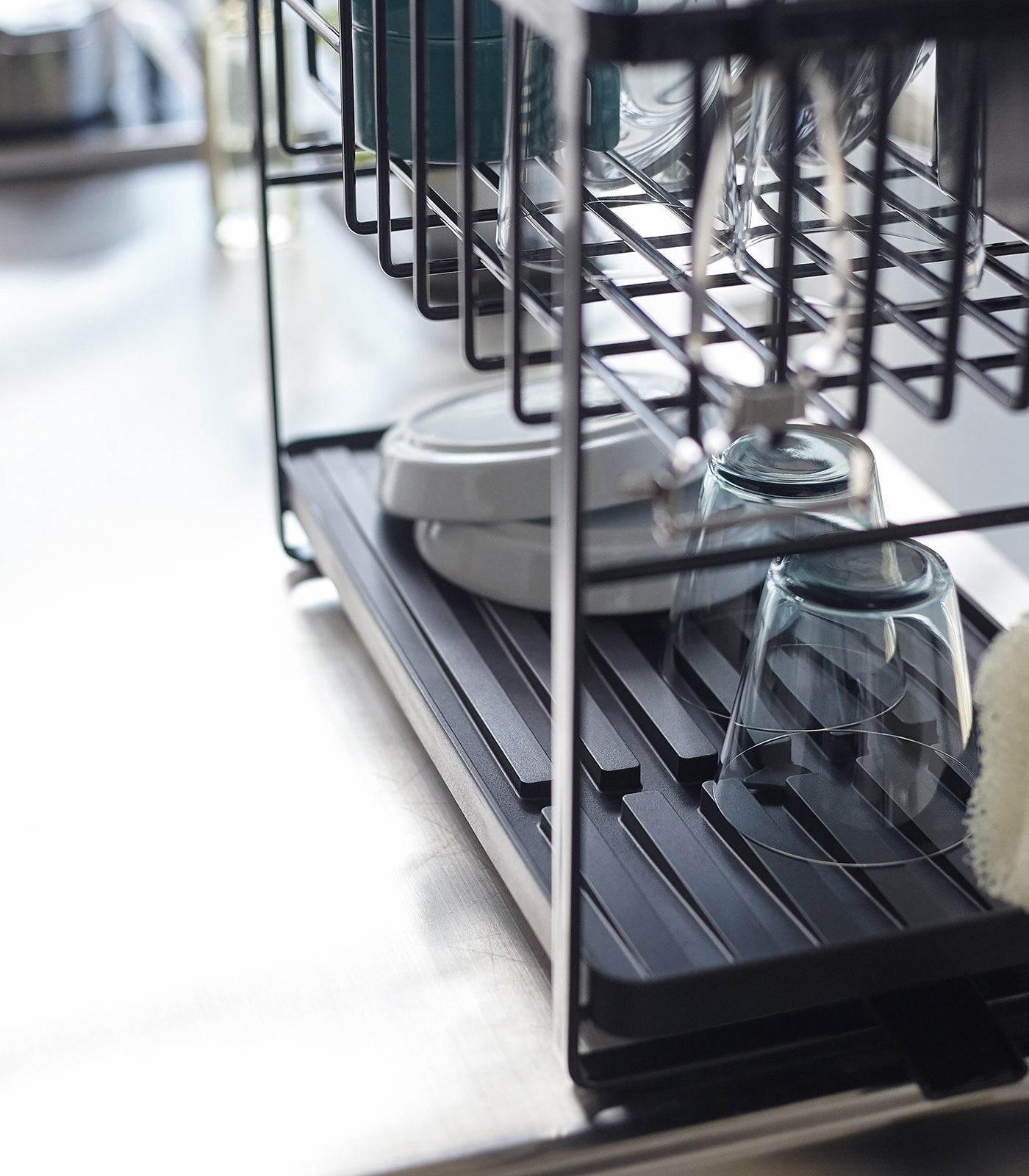 Two-Tier Wire Dish Rack - Steel