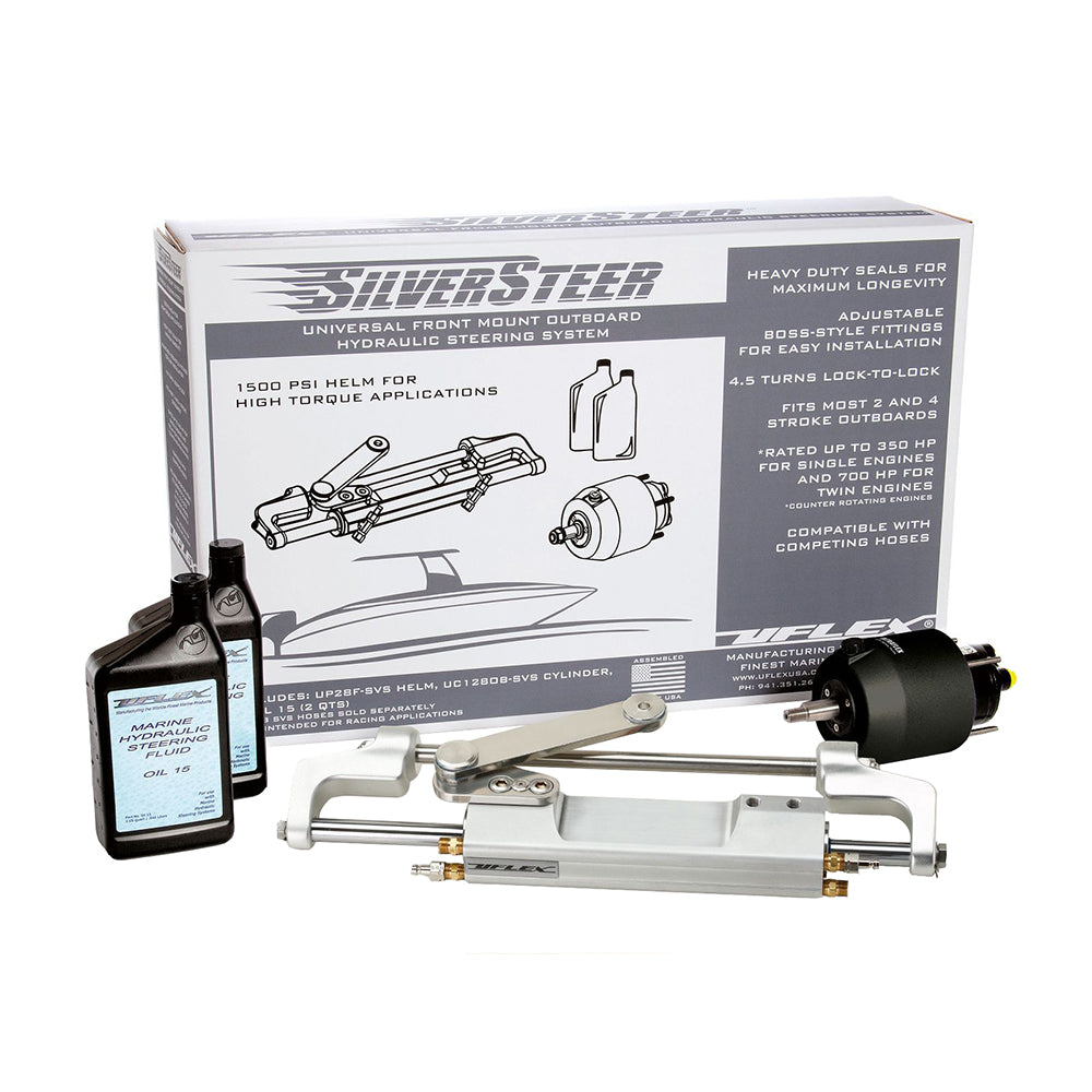 Uflex SilverSteer&trade; Universal Front Mount Outboard Hydraulic Tilt Steering System - 1500PSI V2
