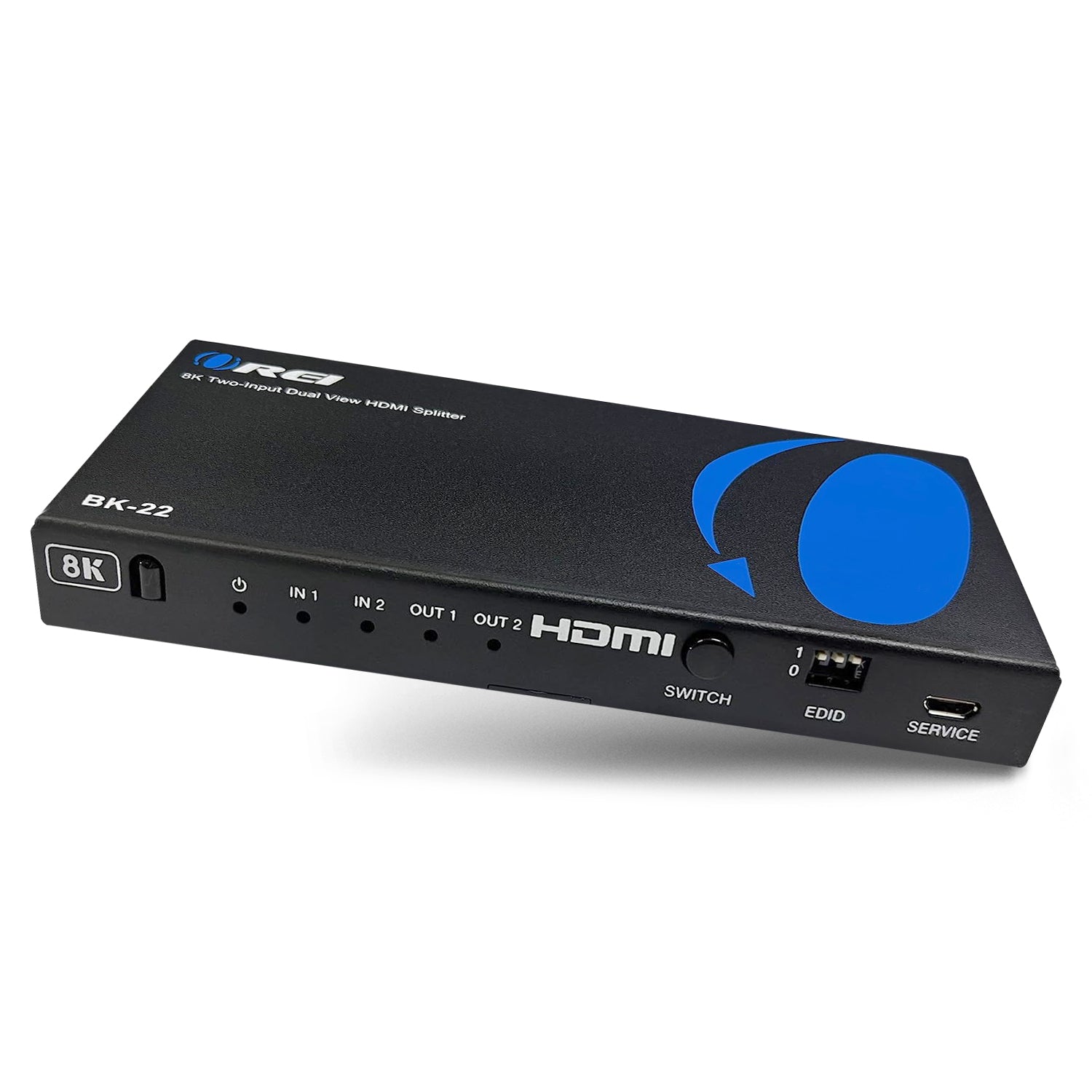 UltraHD 8K 2x2 HDMI Splitter : 2-in 2-out, EDID (BK-22)