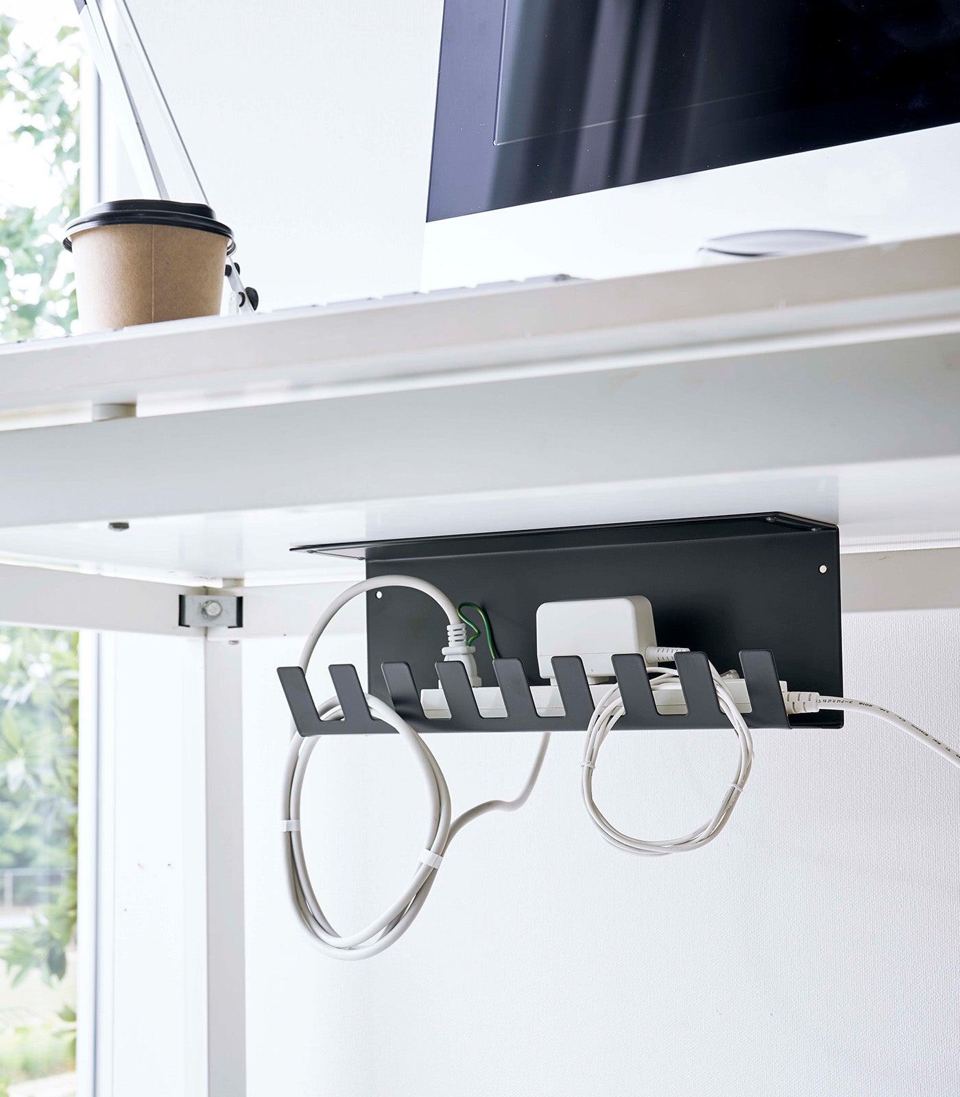 Under-Desk Cable Organizer - Steel