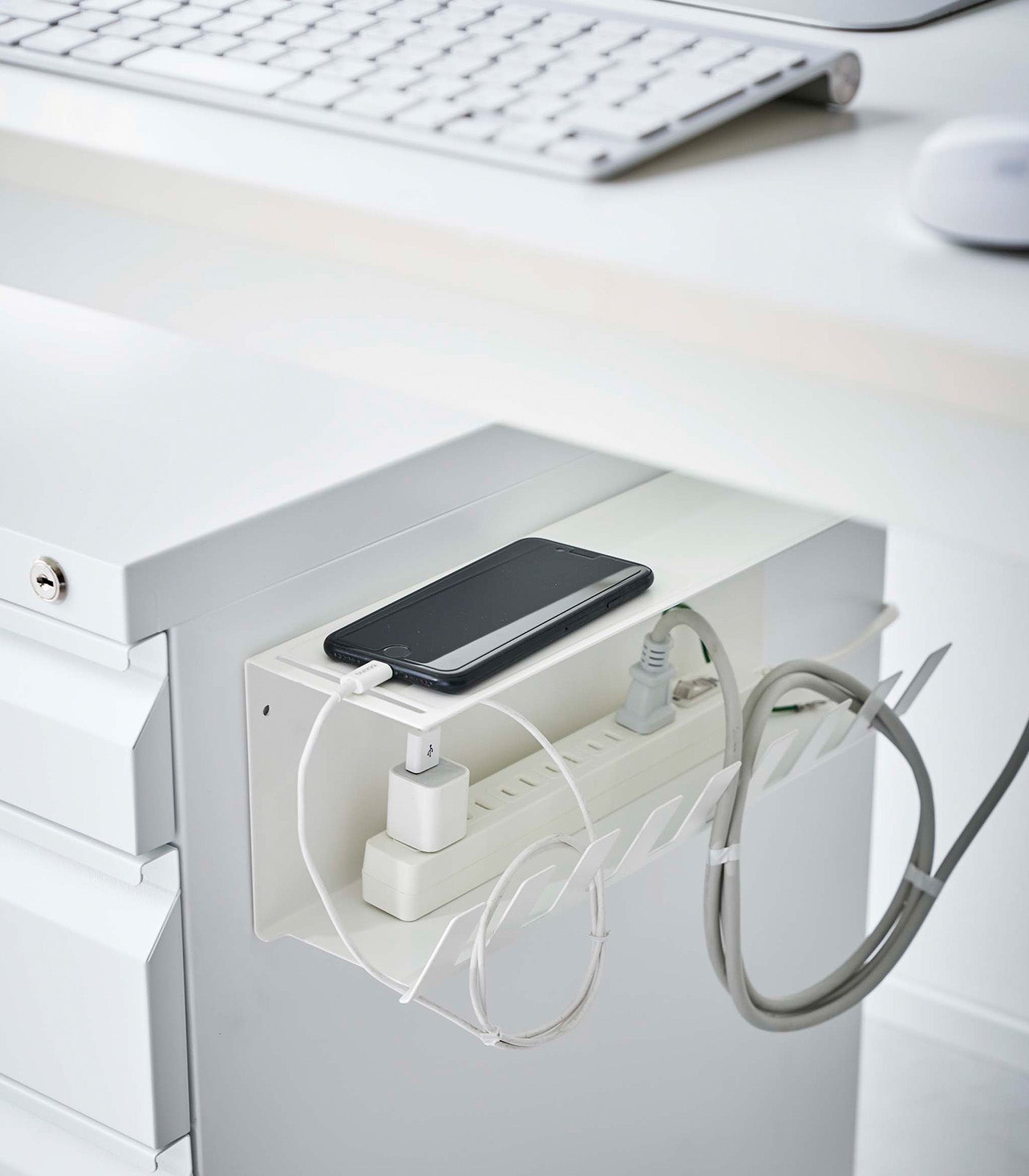 Under-Desk Cable Organizer - Steel