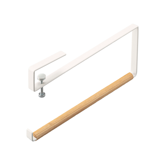 Undershelf Paper Towel Holder - Steel + Wood