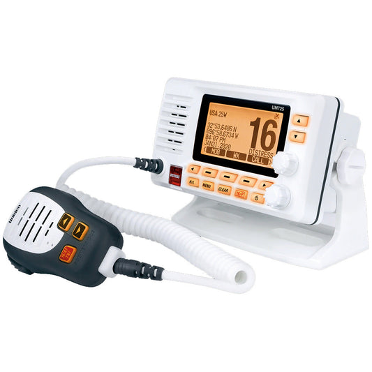 Uniden UM725 Fixed Mount VHF w/GPS &amp; Bluetooth - White