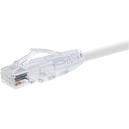 Unirise 2 Foot Cat6 Snagless Clearfit Patch Cable White - High Density Cat6 Ultr