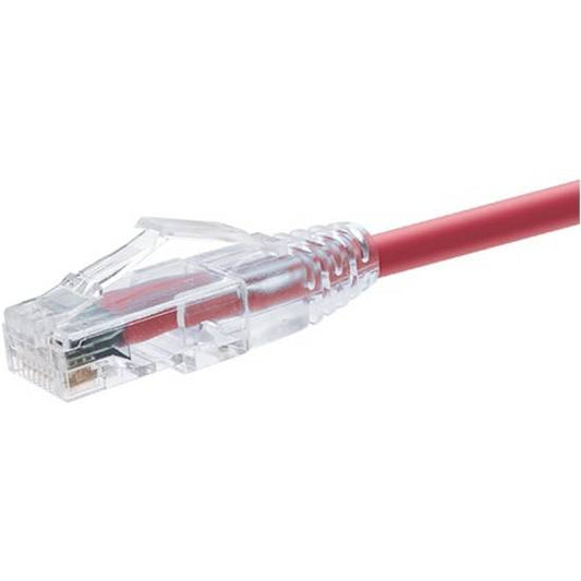 Unirise 20 Foot Cat6 Snagless Clearfit Patch Cable Red - High Density Cat6 Ultra