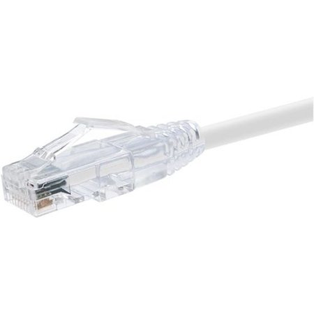Unirise 4 Foot Cat6 Snagless Clearfit Patch Cable White - High Density Cat6 Ultr