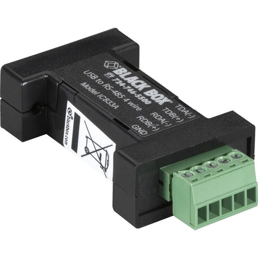 Usb 2.0 To Rs-485 4-Wire Converter - Terminal Block, 1-Port, Gsa, Taa