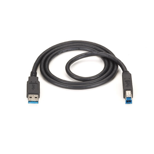 Usb 3.0 Cable - Type A Male To Type B Male, Black, 6-Ft. (1.8-M)