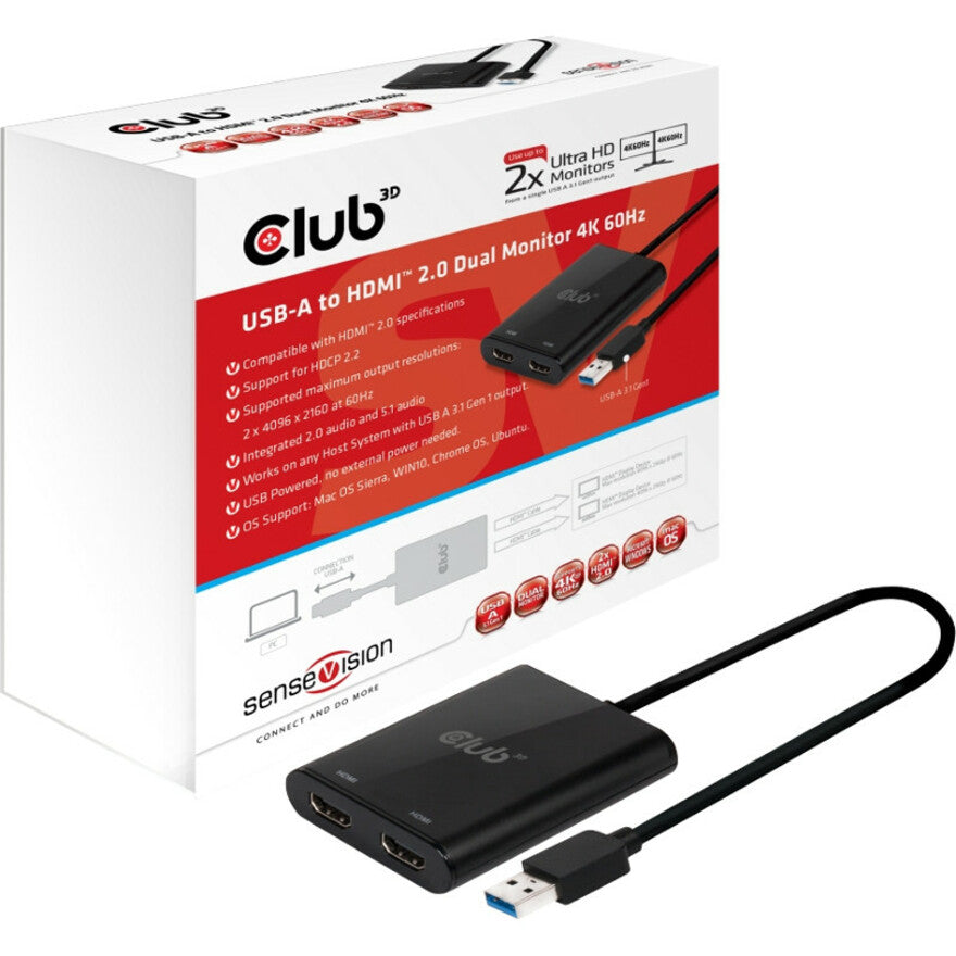 Usb A Dual 4K Hdmi True 4K 60Hz,Hub