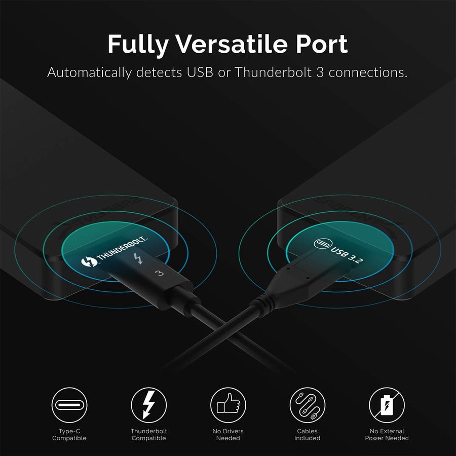 Usb-C 3.2 + Tb3 Aluminum Ssd1Tb,