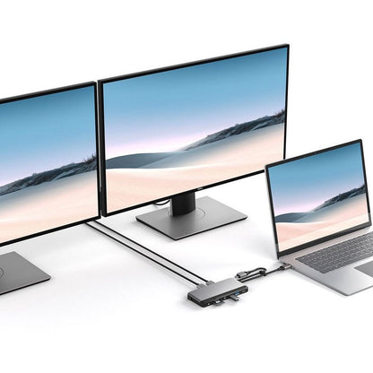 Usb-C Dual Display Super Dock,10In1 4K 60Hz Support Space Grey