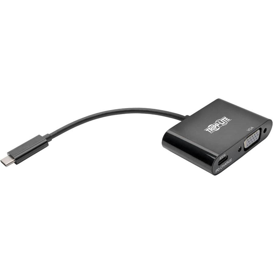 Usb C Vga Adapter W/Pd Charging,1080P Black Usb Type C To Vga