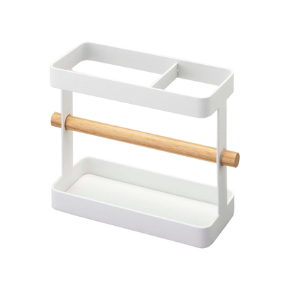 Utensil Holder - Steel + Wood