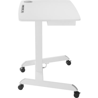 V7 Mobile Student Desk With Drawer - Height Adjustable - Gas Spring - 44.30" Max Height X 22" Width